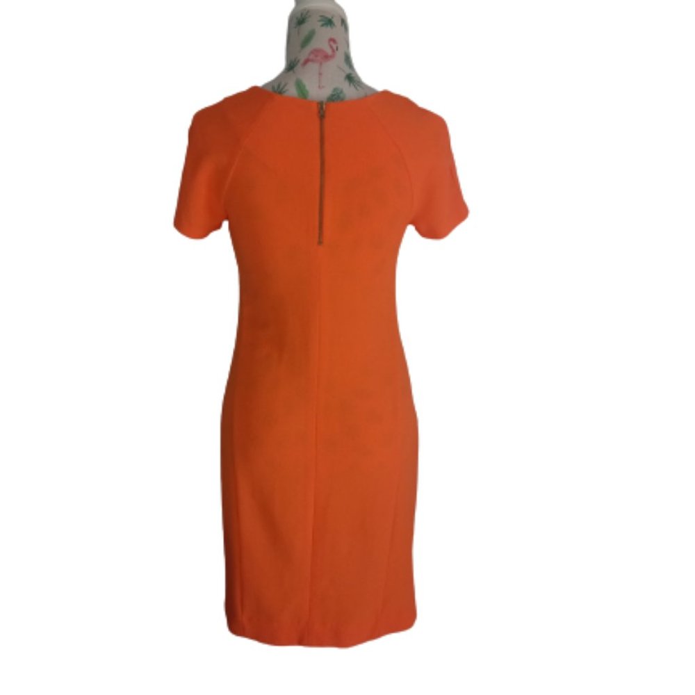 Target simple shift dress in bright orange (size 6) - Picture 3 of 5